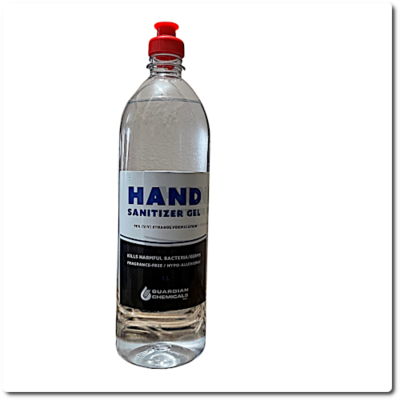 Guardian Chemicals Hand Sanitizer, 1 L Bottles, 3 Pack