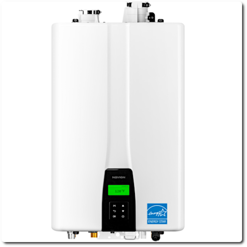 Navien Tankless Water Heater c/w Storage Tank - For a new installation or water heater replacement