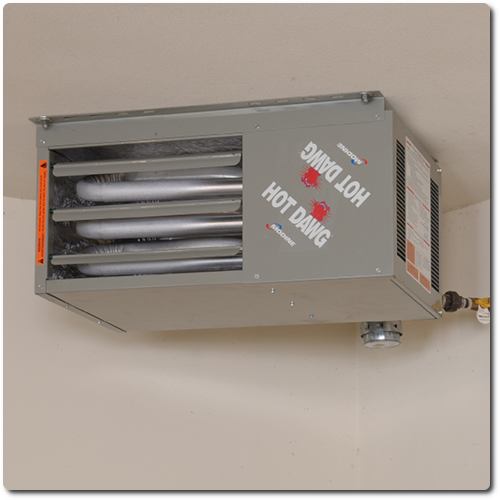 Hot Dawg Garage Unit Heater, 45000 btu Installation Service