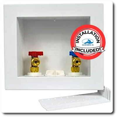 INSTALL Included: Oatey Quadro 1/4 Turn Pex Standard #38532 Washing Machine Box