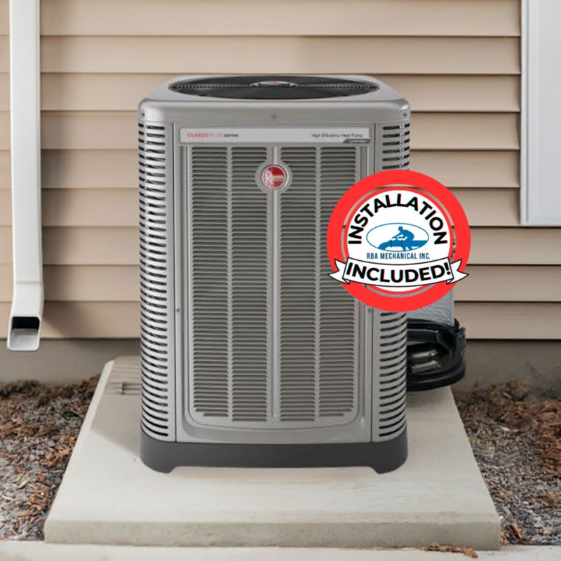 INSTALL Included: Rheem Prestige RP18AZ24AJVCA H/P Heat Pump with Inverter Drive