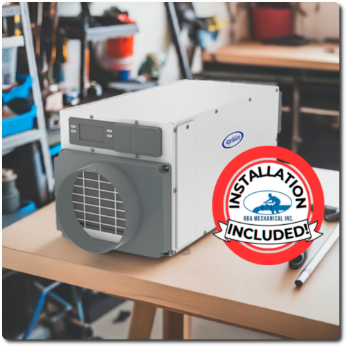 INSTALL Included: Aprilaire E070 Dehumidifier for Crawlspace 70 Pints Per Day