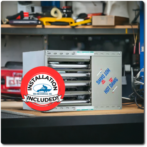 Garage Unit Heater Installation Service (Owner-Supplied Unit Heater) Garage Unit Heater Installation Service (Owner-Supplied Unit Heater)