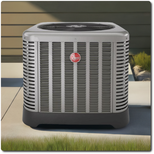 INSTALL Included: Rheem 1.5 and 3 ton Endeavor Air Conditioner Bundle 13 Seer, (New Install with breaker)