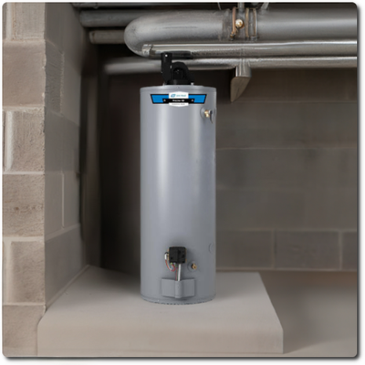 Incl. Inst - 50 Gal Johnwood PDV50N Power Vented Water Heater, NG Incl. Inst - 50 Gal Johnwood PDV50N Power Vented Water Heater, NG