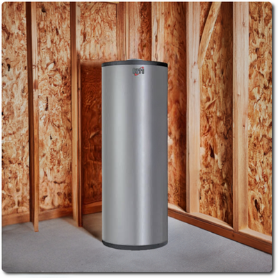 Incl. Inst - 40 Gal Indirect Fired NTI Tank, Stainless Steel Trin & Stor V-Series 150L (replaces a gas fired water heater) Incl. Inst - 40 Gal Indirect Fired NTI Tank, Stainless Steel Trin & Stor V-Series 150L (replaces a gas fired water heater)