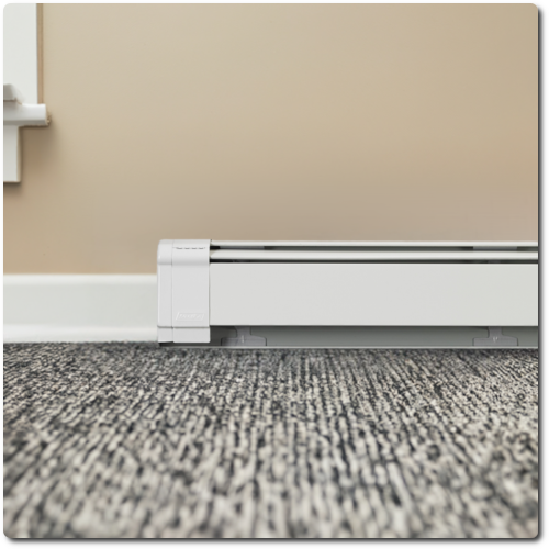 Incl. Inst - Slant/Fin Fineline 30 Hydronic Heating Baseboard, 60 ft, Enclosure with Element (new installation)