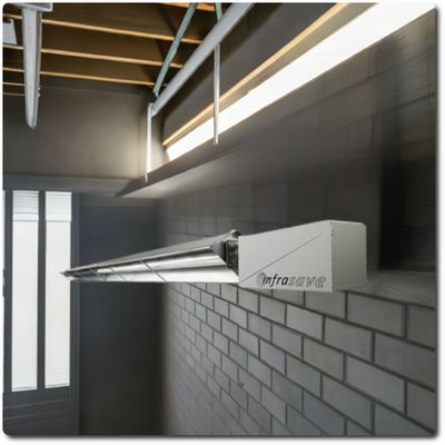 Incl. Inst - Infrasave JJ-E110-CN, 40' 110,000 btu Commercial Radiant Tube Heater, with u-bend (replacement)