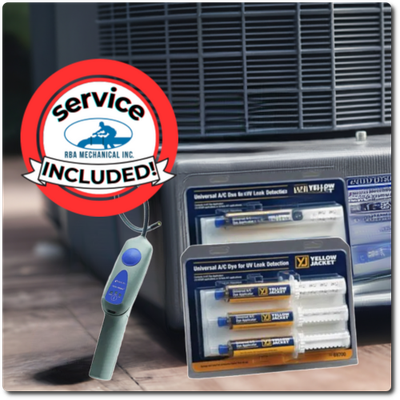SERVICE Included: Air Conditioner Dye Injection & Leak Detection
