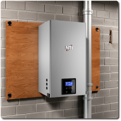 Incl. Inst - TRX199 NTI Hydronic Heating Boiler, 199,000 btu, with Indirect Fired Tank (mid efficient boiler replacement) Includes Professional Installation