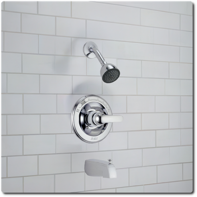 Inc. Inst - Delta Classic Tub and Shower Trim with Rough-in (replacement)
