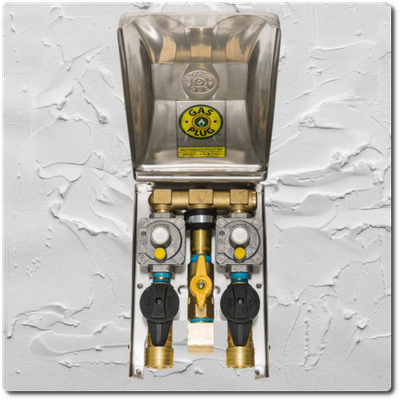 Incl. Inst - 2-Outlet BBQ Gas Enclosure