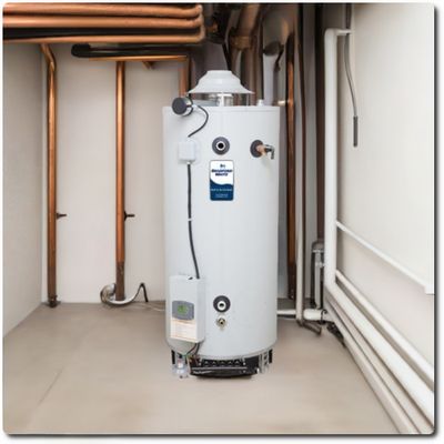 Incl. Inst - 98 Gal Bradford White D100T2503N Commercial NG Water Heater, 250,000 btu (for direct replacement)