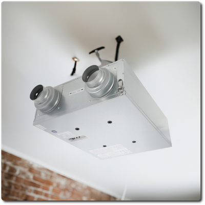 Incl. Inst - Panasonic FV-10VEC2 Intelli-Balance 100 Balanced Air Solution ERV, 50-100 CFM, Cold Climate