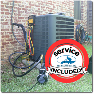 SERVICE Included: Condenser Test and Inspection