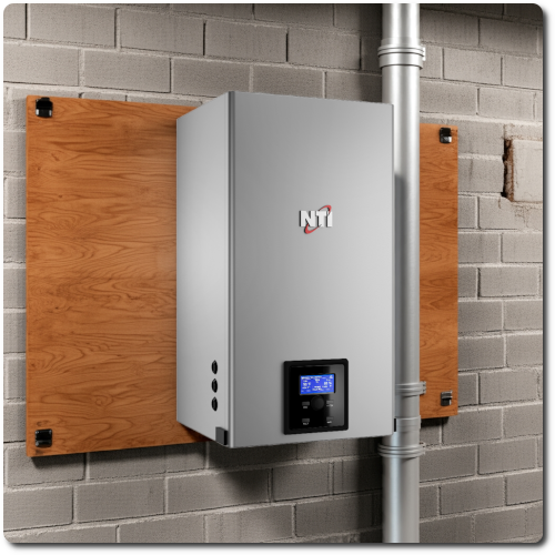 Incl. Inst - TRX120 NTI Hydronic Heating Boiler, with 40 u.s. Gal Indirect Fired Tank (replacement for high efficient boiler) Includes Professional Installation