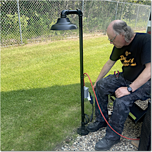 Pipe Art: Outdoor Floor Lamp, 48 Pipe Art: Outdoor Floor Lamp, 48"