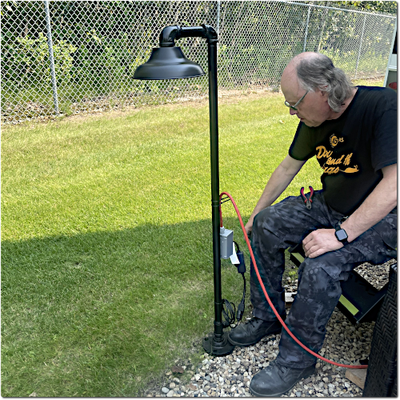 Pipe Art: Outdoor Floor Lamp, 48 Pipe Art: Outdoor Floor Lamp, 48"
