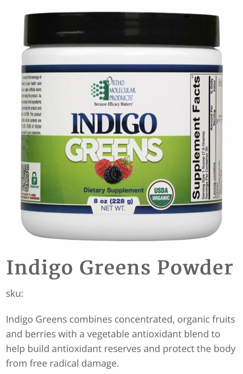 Indigo Greens Powder