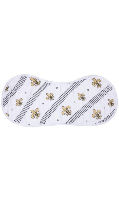 Fleur De Lis Burp and Bib (Unisex)