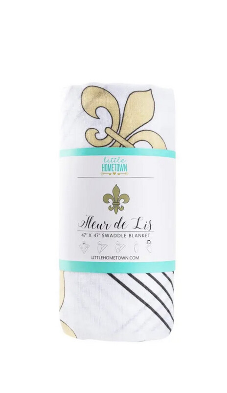 Fleur De Lis Swaddle Blanket (Unisex)