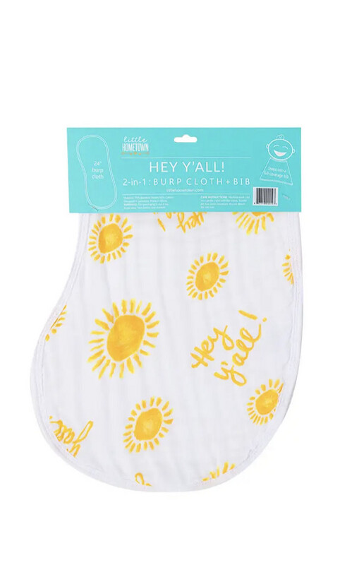 Hey Y'all Burp/Bib Combo (Unisex)