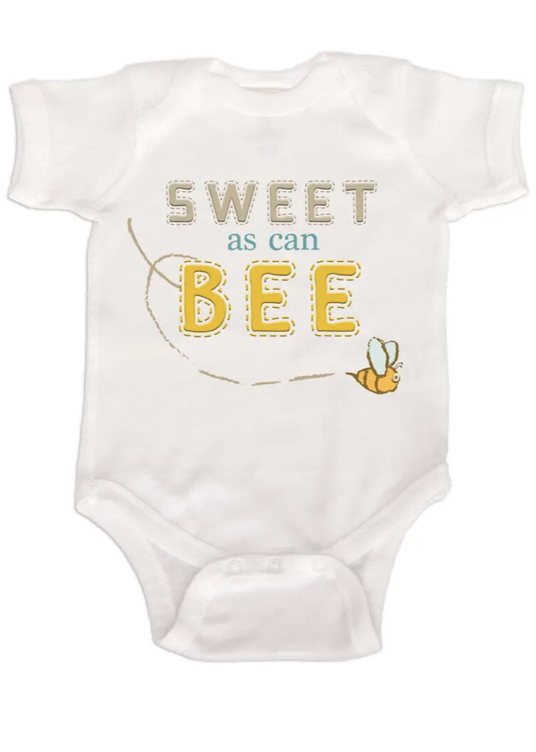 Bee One Piece Gender Neutral Baby Bodysuit Bumble Bee Shirt (6mo)