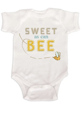 Bee One Piece Gender Neutral Baby Bodysuit Bumble Bee Shirt (6mo)