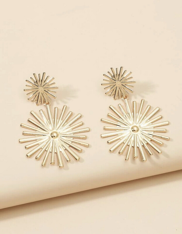 Metallic Drop Earrings