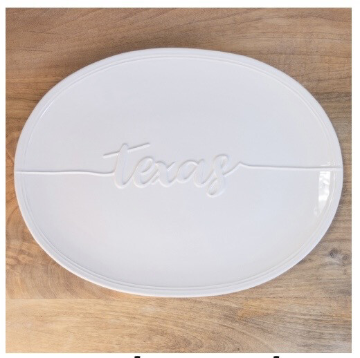 Texas Embossed Platter