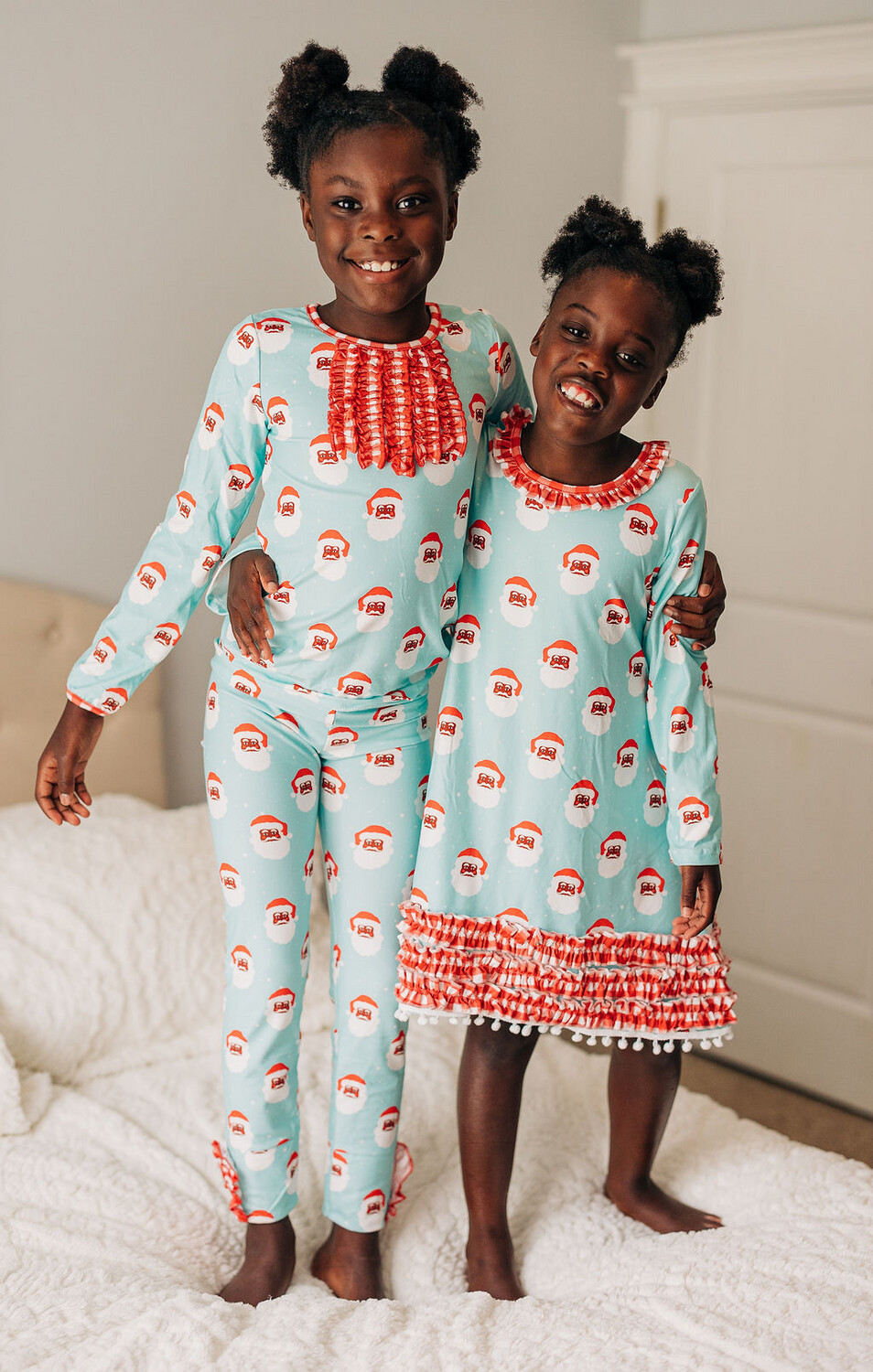 Ruffle christmas pajamas sale