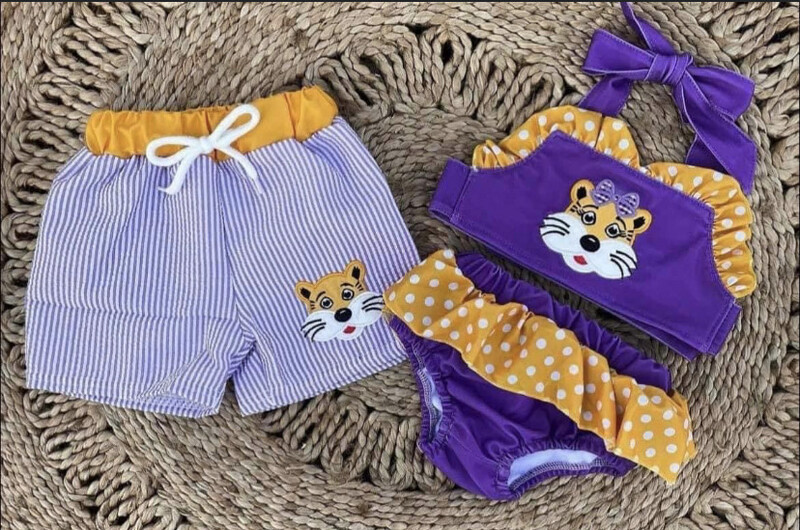 LSU Swim trunks