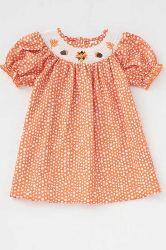 Thanksgiving Turkey Smock Dress