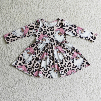 Black Santa Leopard Dreams Dress Preorder