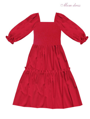 Coco Claus Red MIDI Mom Dress Pre- Order
