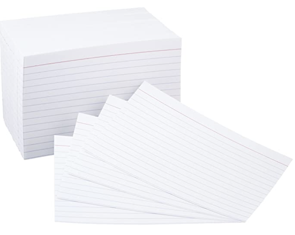 Index Cards-3 x 5 white