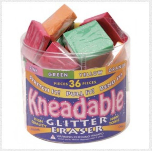 Kneadable Glitter Eraser