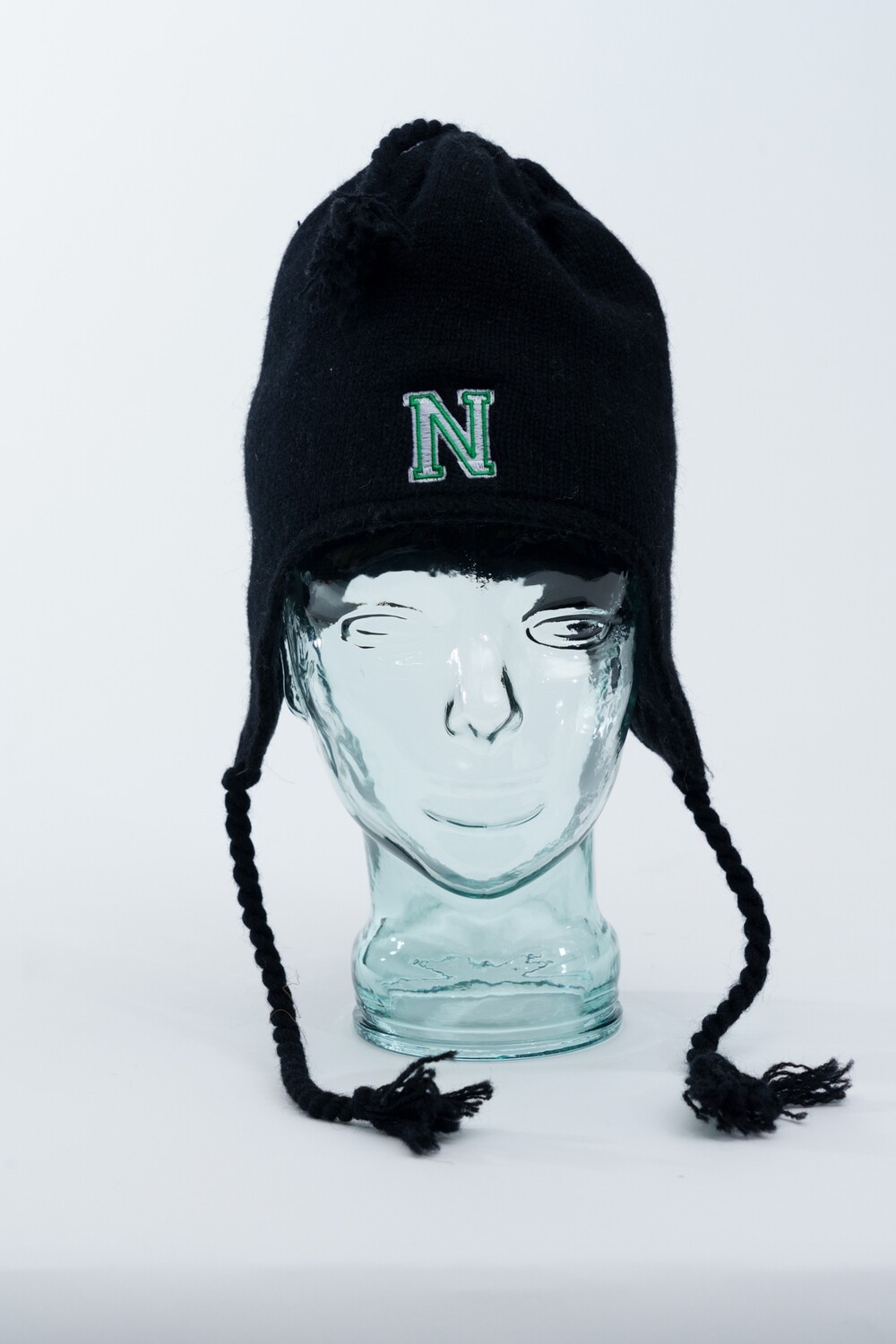 Knit Flap Hat, Color: Black