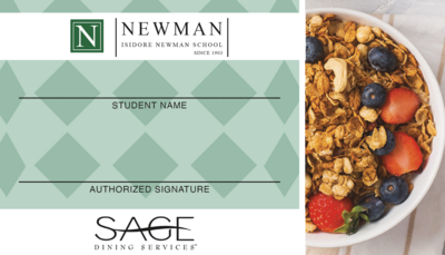 Breakfast Card