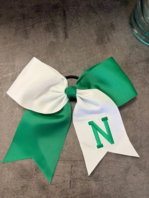 Newman Cheer Style Hair Bow with N