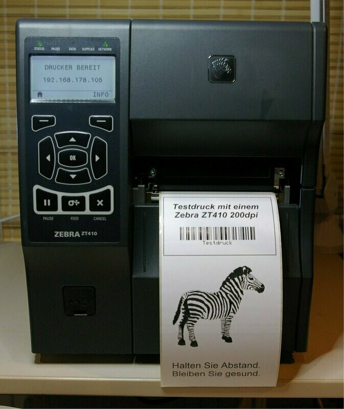 Zebra Thermotransfer / direkt Etikettendrucker ZT41042-T0E0000Z Zebra Thermotransfer / direkt Etikettendrucker ZT41042-T0E0000Z