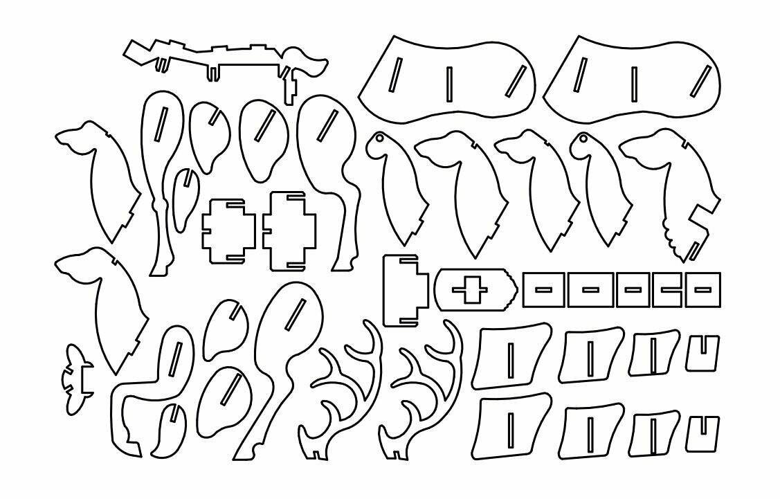 Чертеж оленя. Олень из фанеры чертежи. Чертеж оленя из картона. Чертеж оленя из картона шаблон. 3д пазл из фанеры чертежи олень.