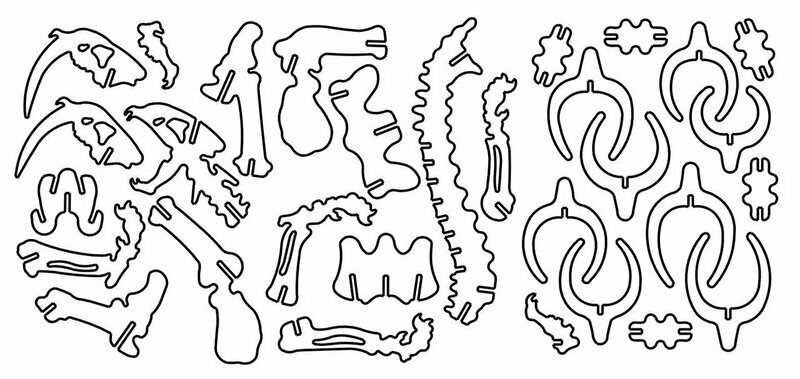 Sabre Tooth 3D DXF File