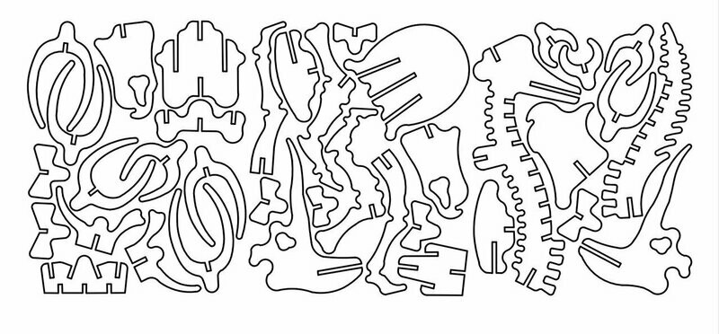 Brontosaurus 3D DXF File