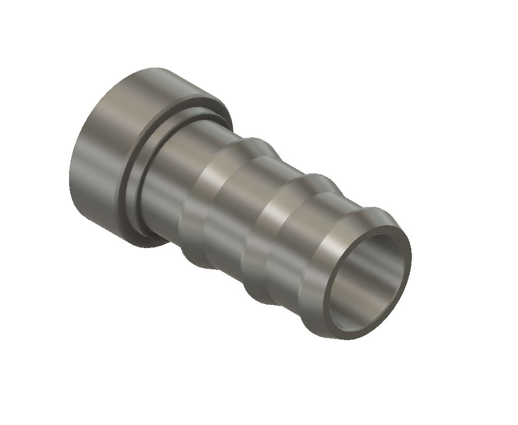 21mm Barbed Aluminium Weld on Hose Fitting