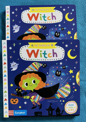 Witch! Glitter Slide and See!