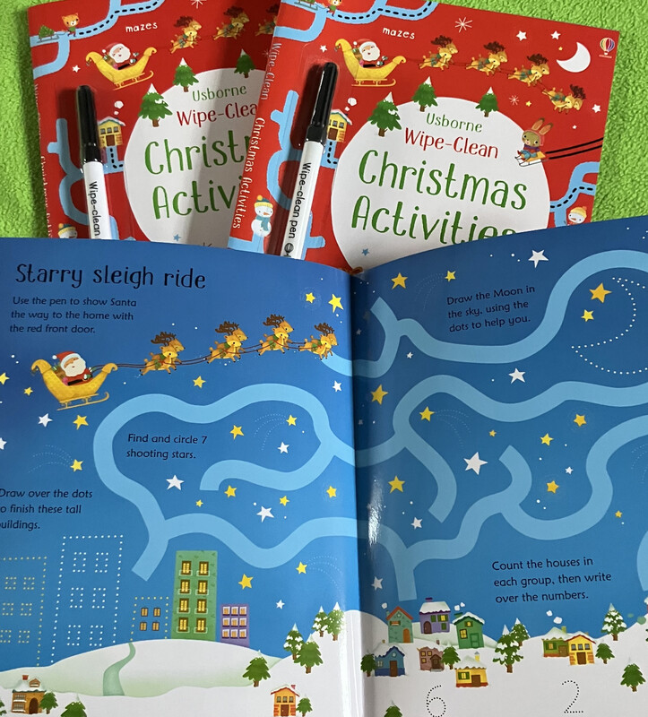 2024 Wipe -Clean Christmas Activities (Usborne Book)