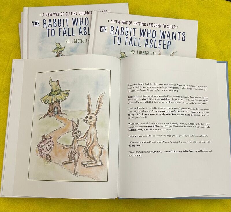 The Rabbit Who Wants To Fall Asleep - hard back book - included in session price