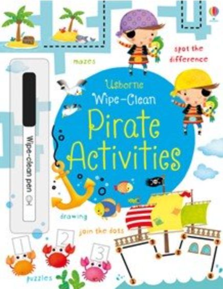 2025 Pirate Activities - Wipe-Clean Usborne Book