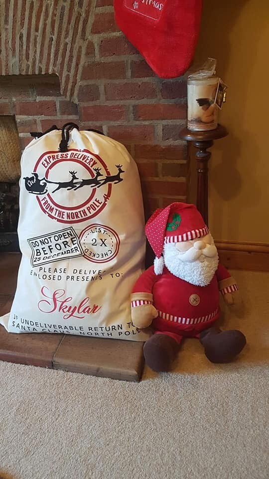 100% cotton Santa sack